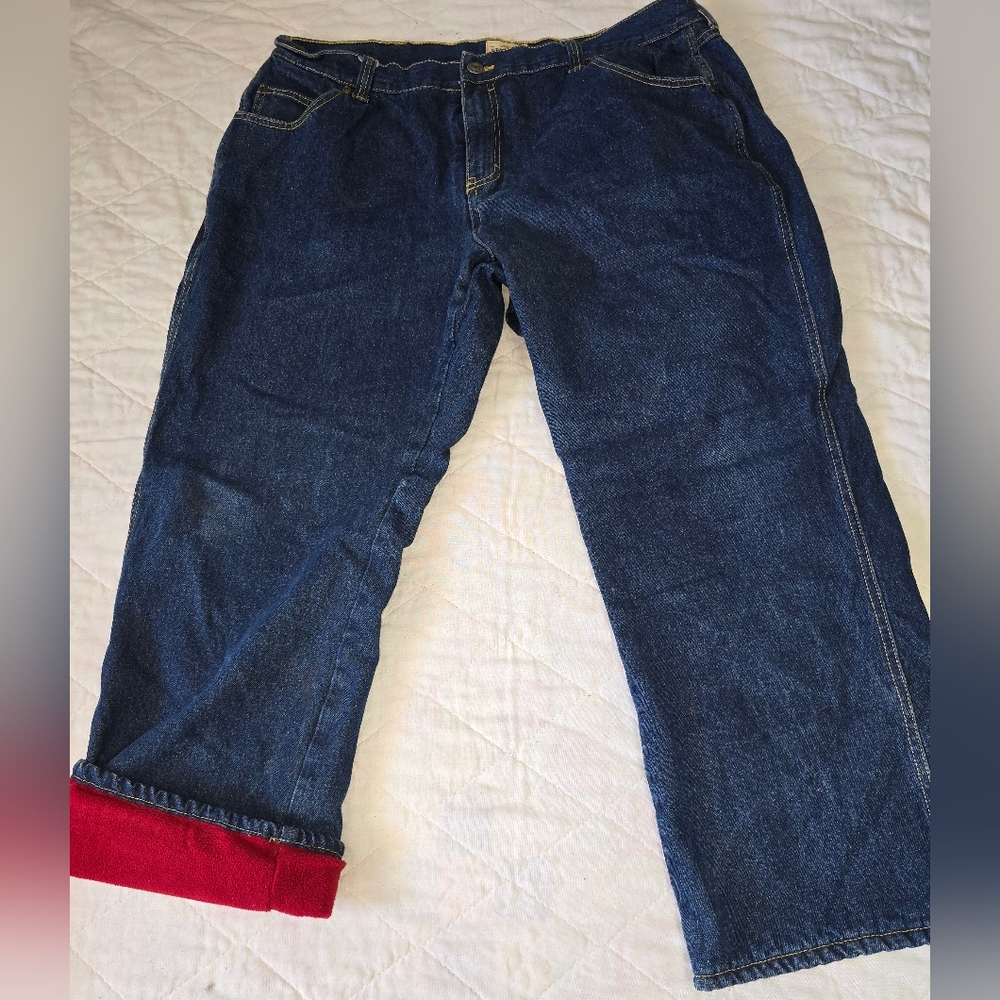 Red Head Brand Co. Fleece-Lined Denim Jeans — Size 42x30